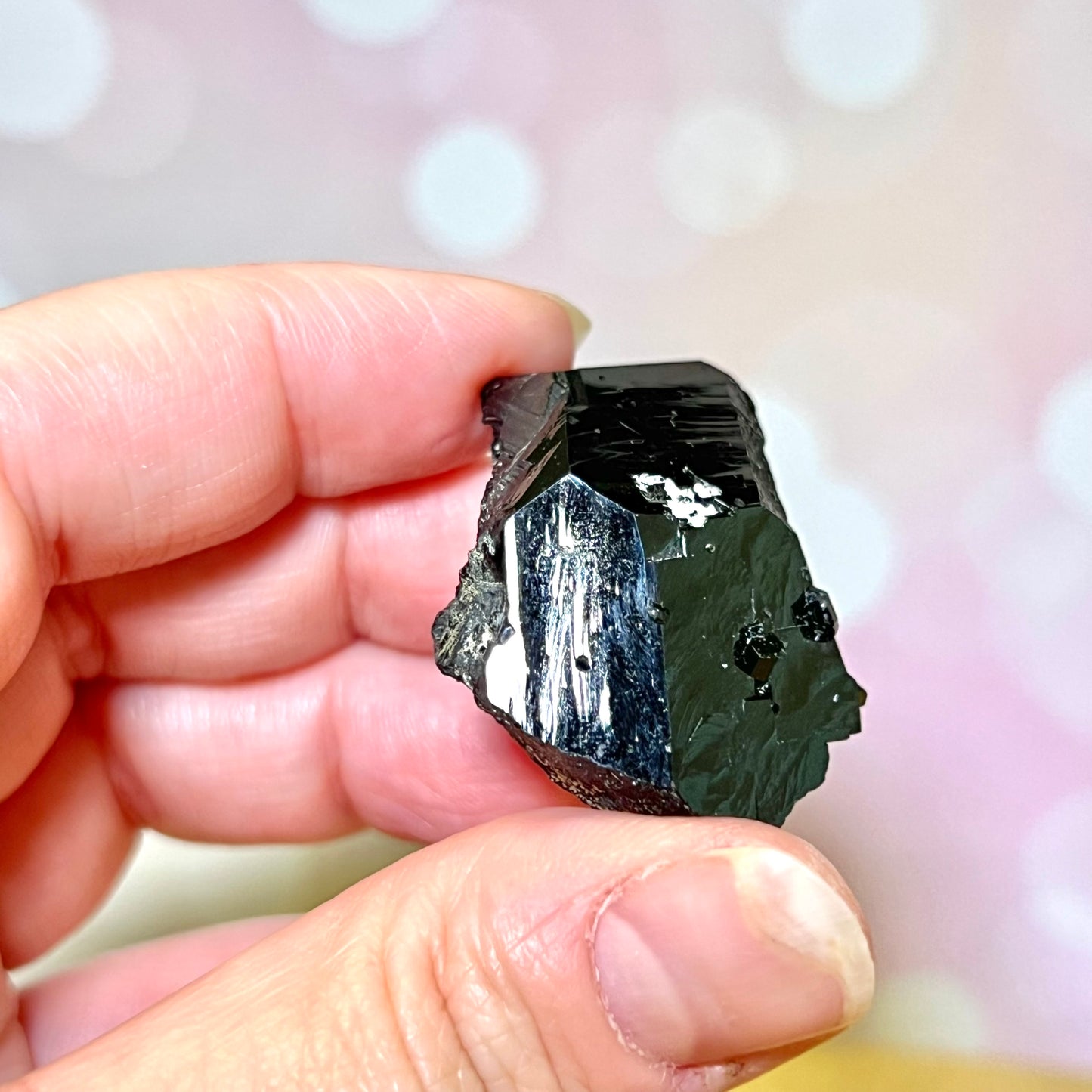 Black Tourmaline Tabular Specimen Point
