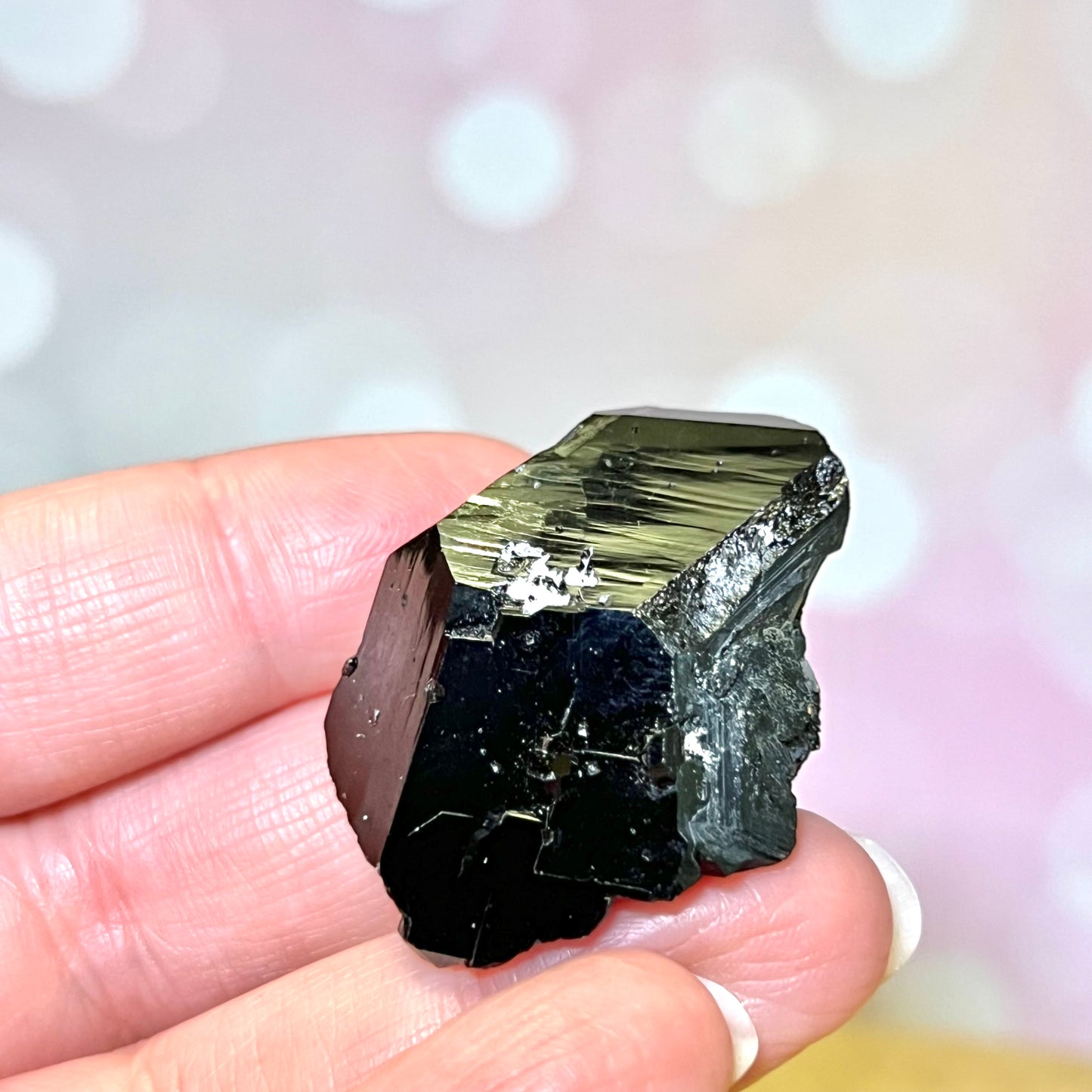 Black Tourmaline Tabular Specimen Point