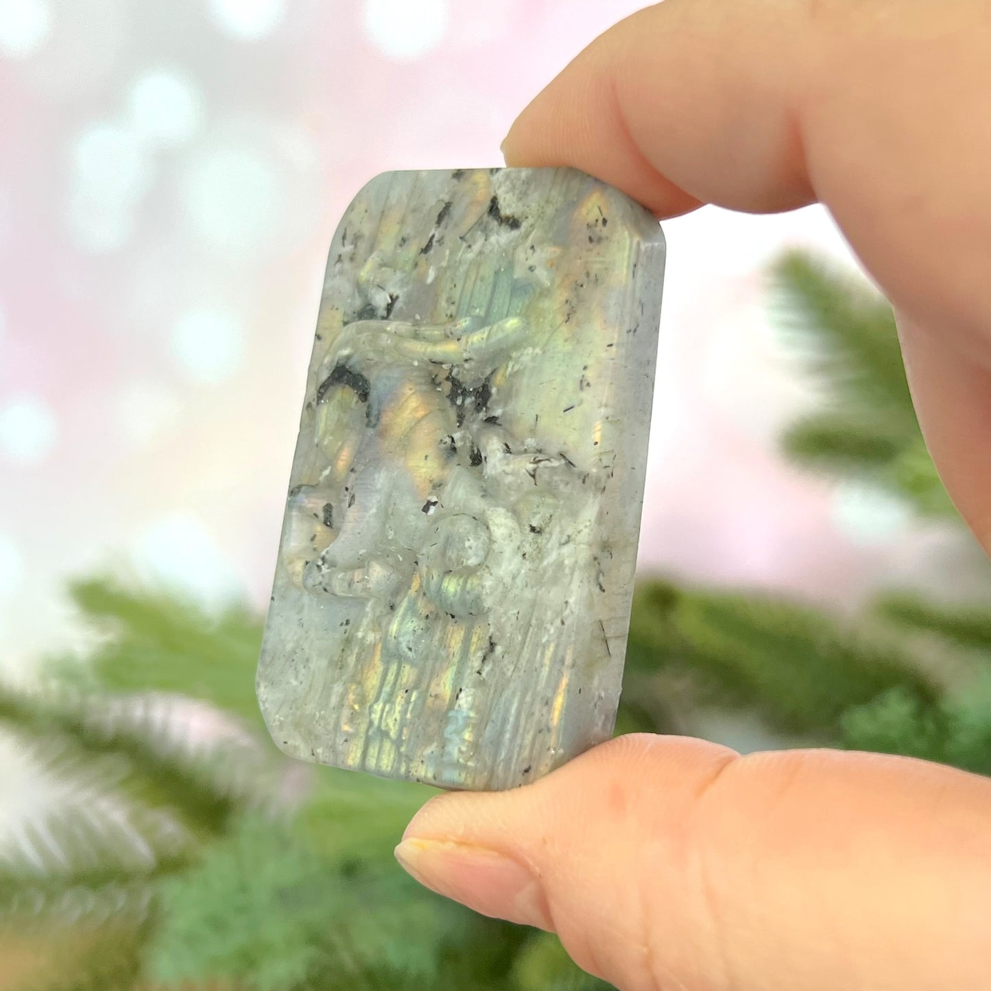 Labradorite Capricorn Carved Cabochon