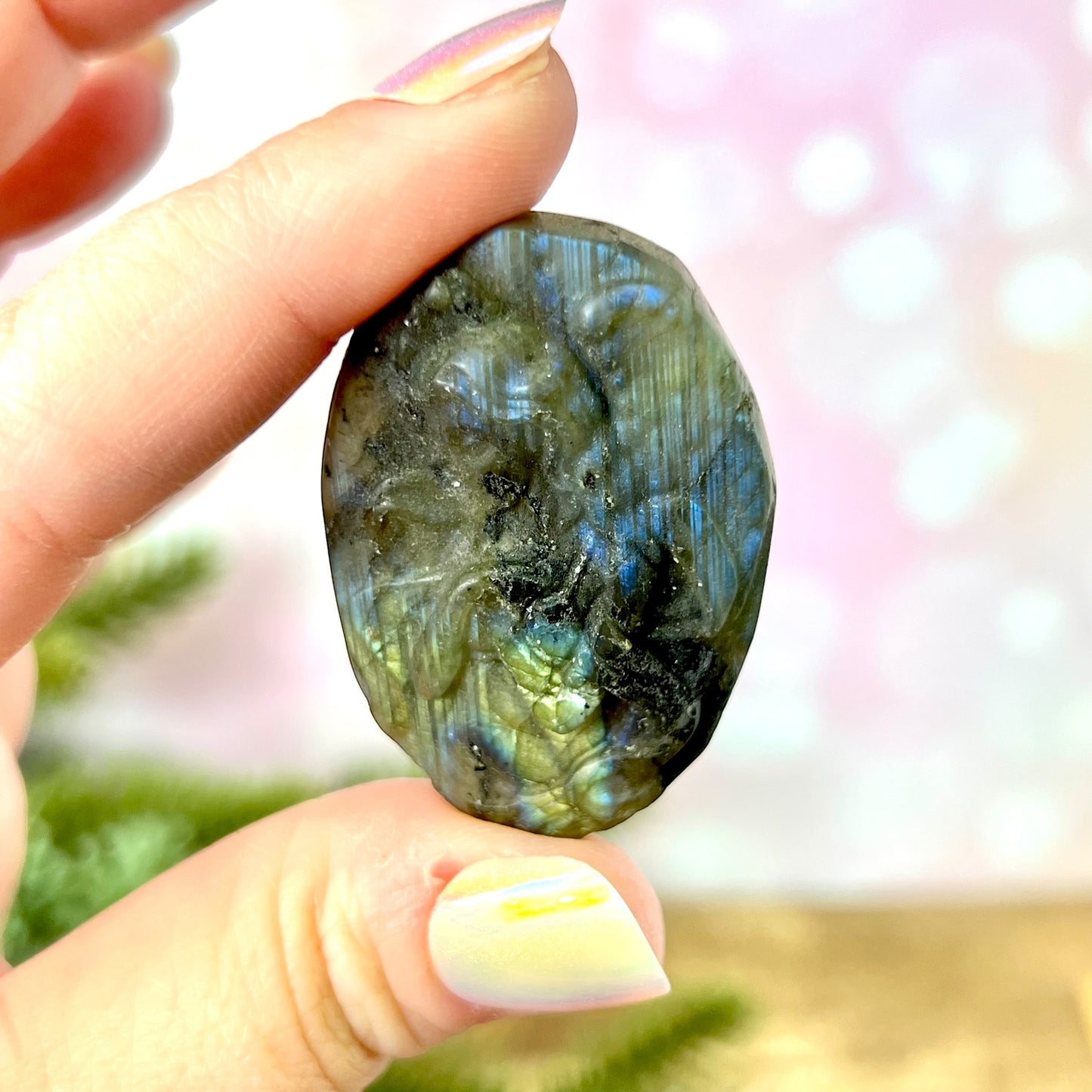 Labradorite Angel Carved Crystal Cabochon