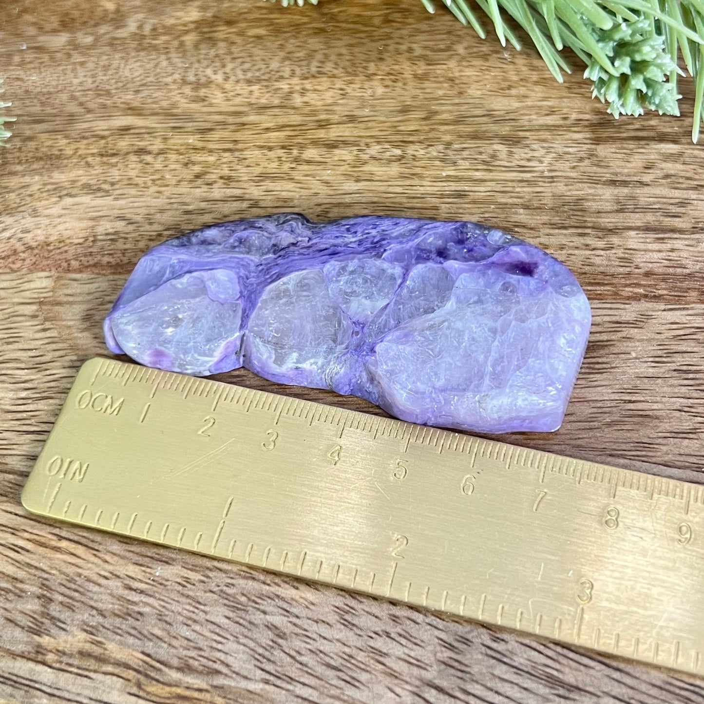 Charoite with Quartz Polished Slab