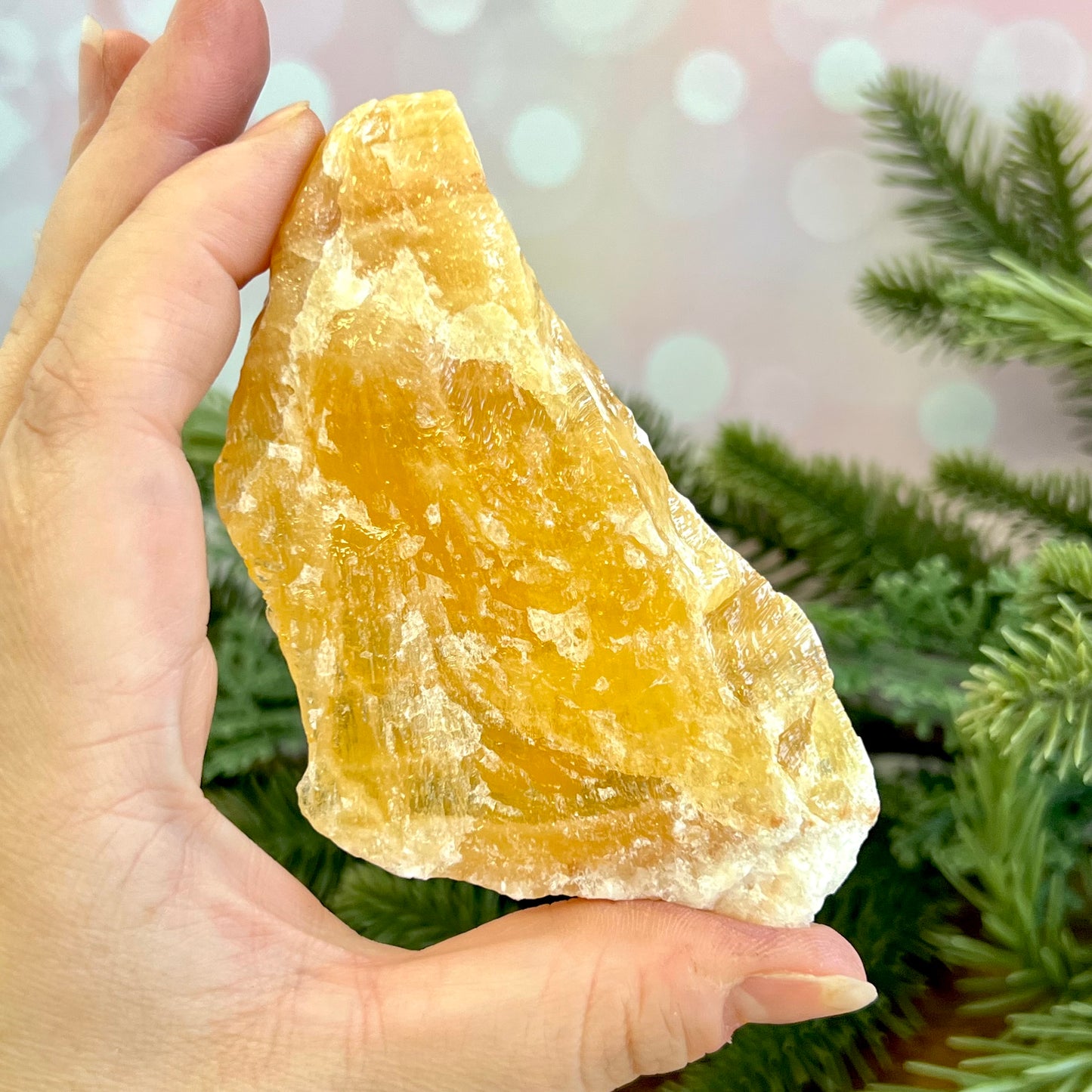 Yellow Calcite Raw Crystal