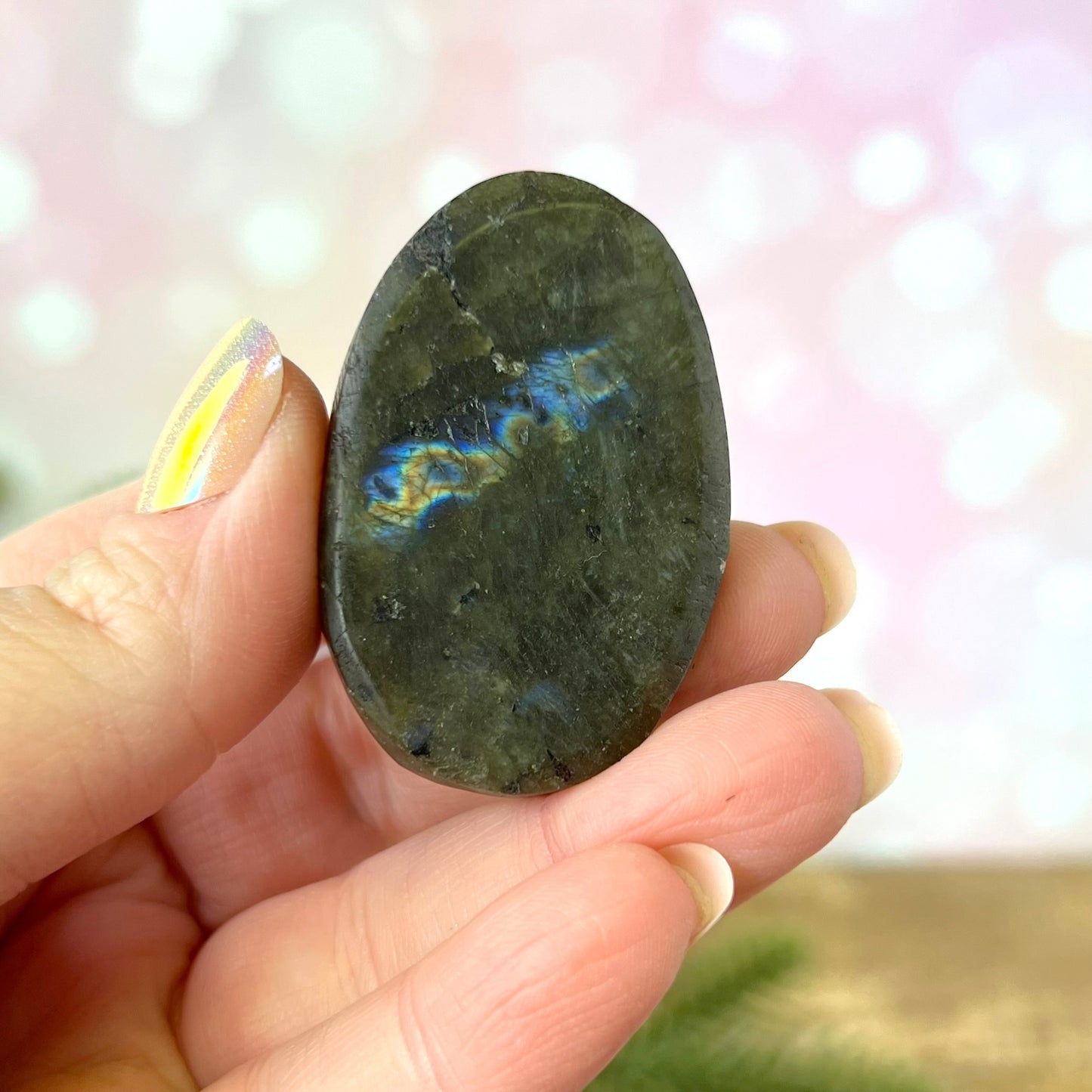 Labradorite Dragon Carved Crystal Cabochon
