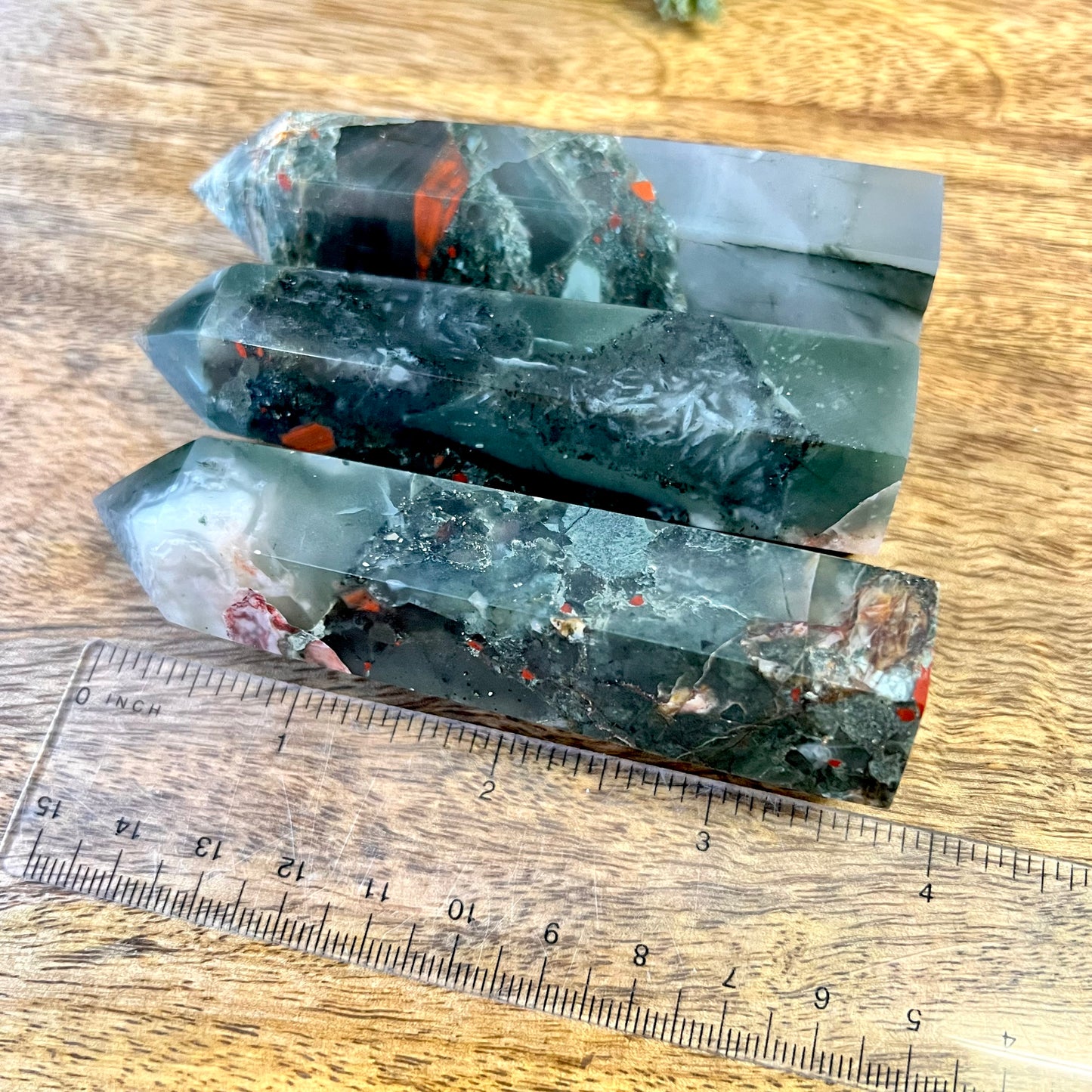 African Bloodstone Crystal Tower - Multiple Sizes