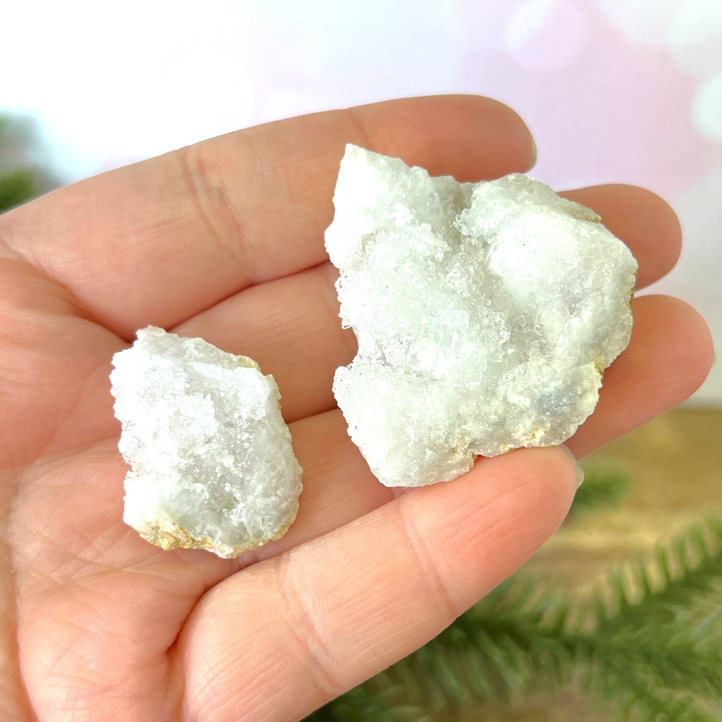 Sugar Geode Raw Stone Piece - Multiple Sizes - You get 1