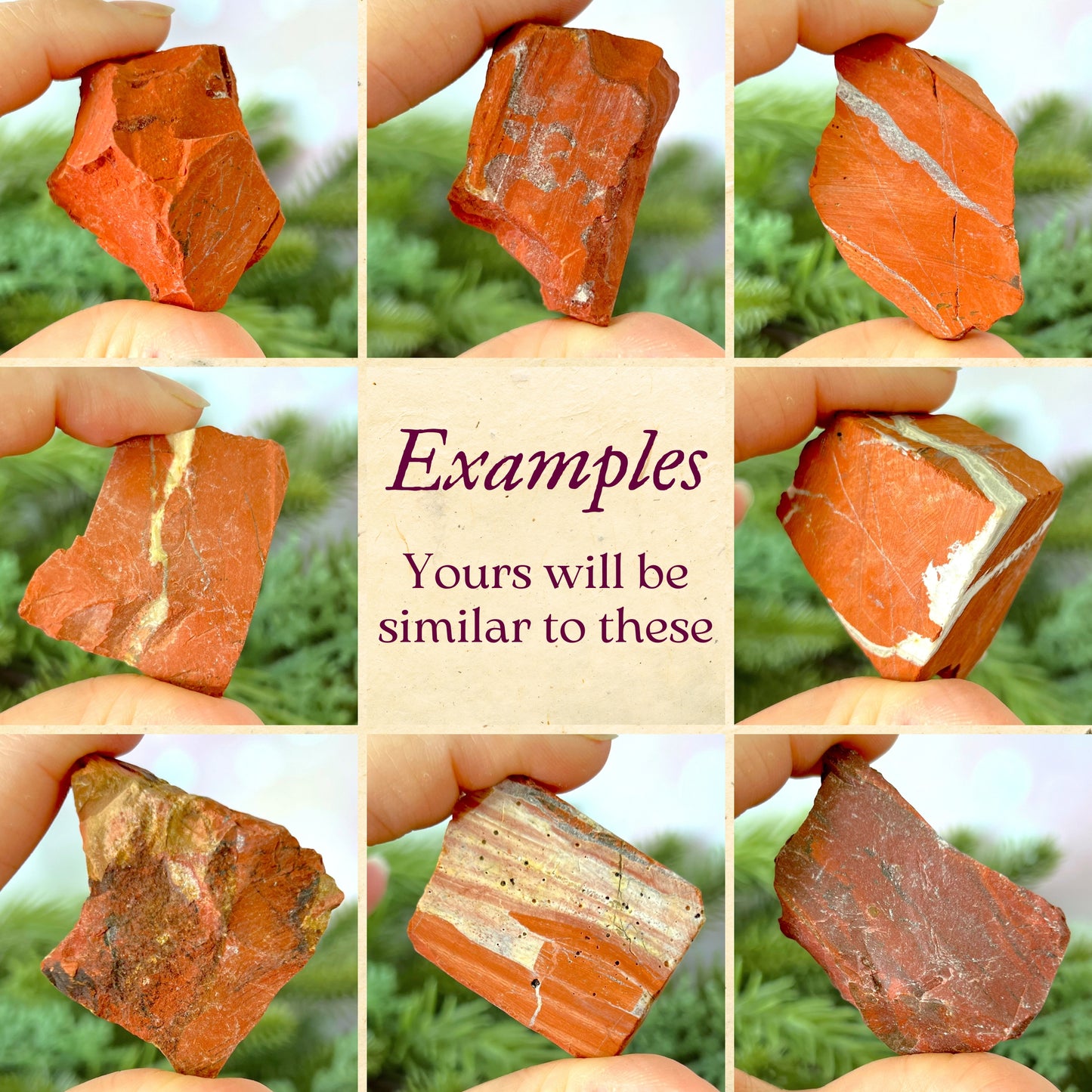 Red Jasper Raw Stone - You get 1