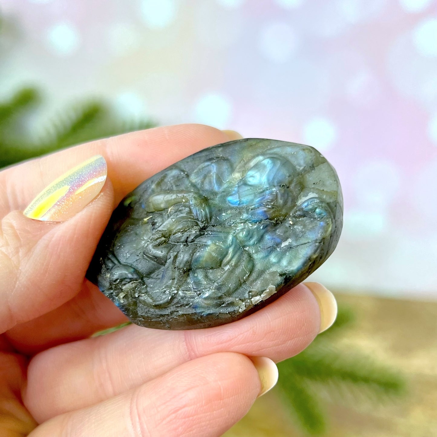 Labradorite Angel Carved Crystal Cabochon