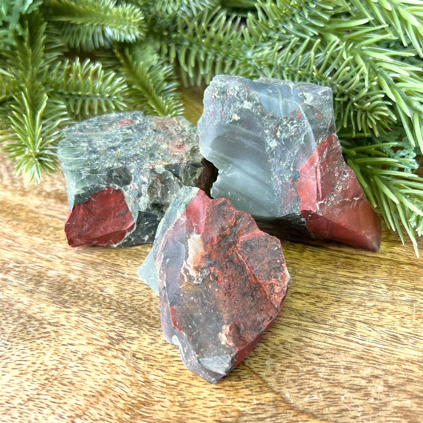 African Bloodstone Raw Stone - You get 1