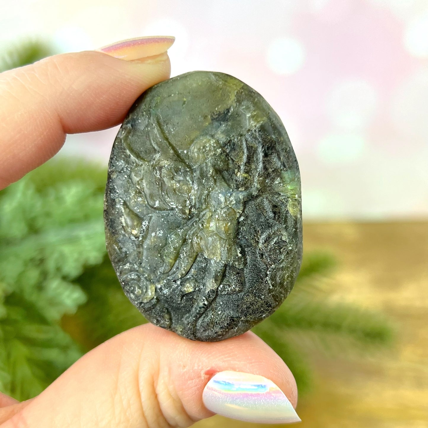 Labradorite Fairy Carved Cabochon