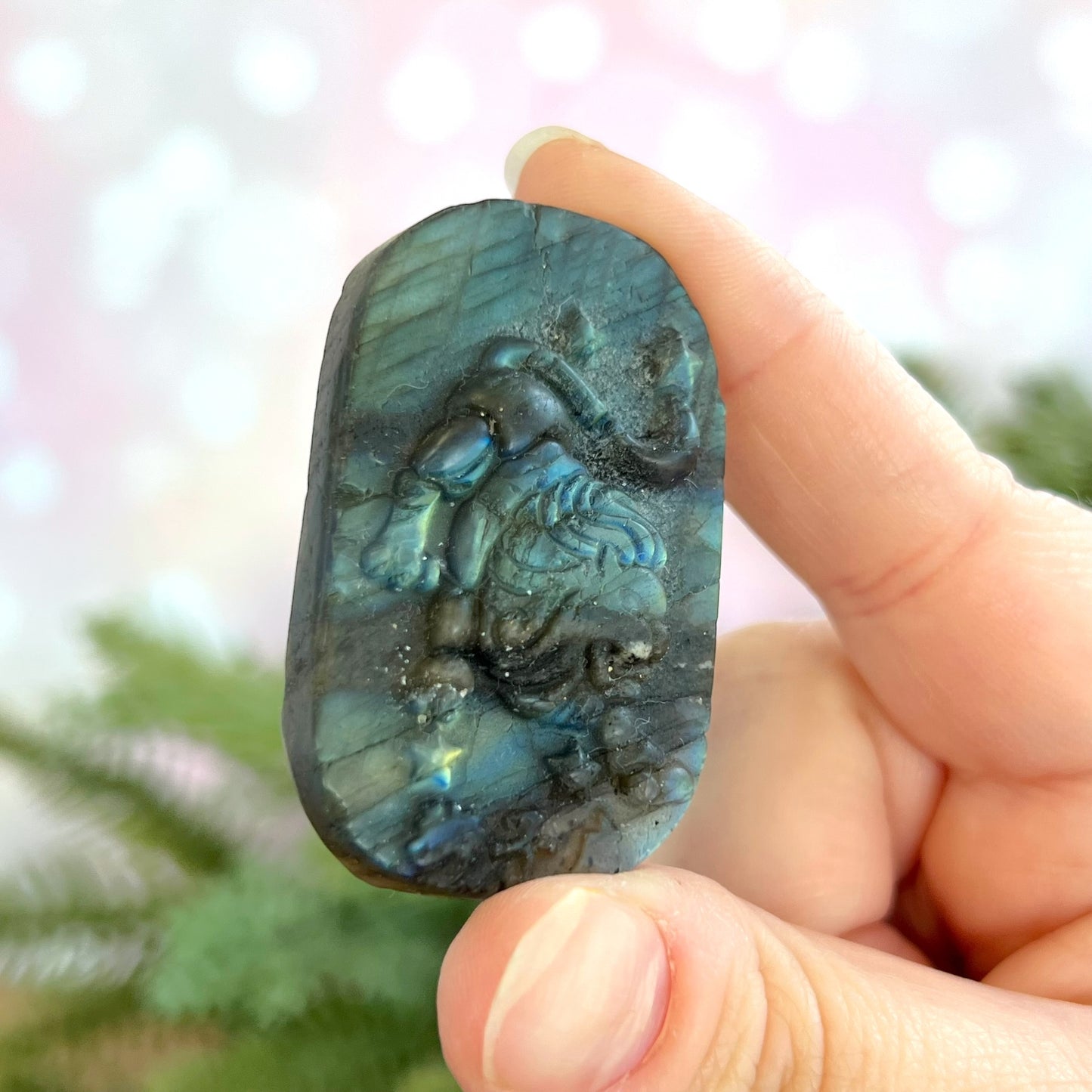 Labradorite Leo Carved Cabochon