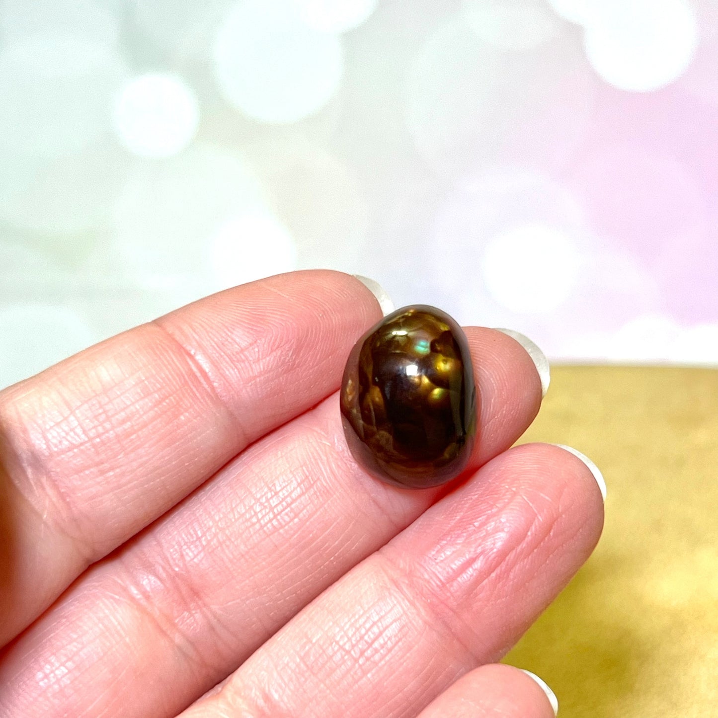 Fire Agate Crystal Cabochon