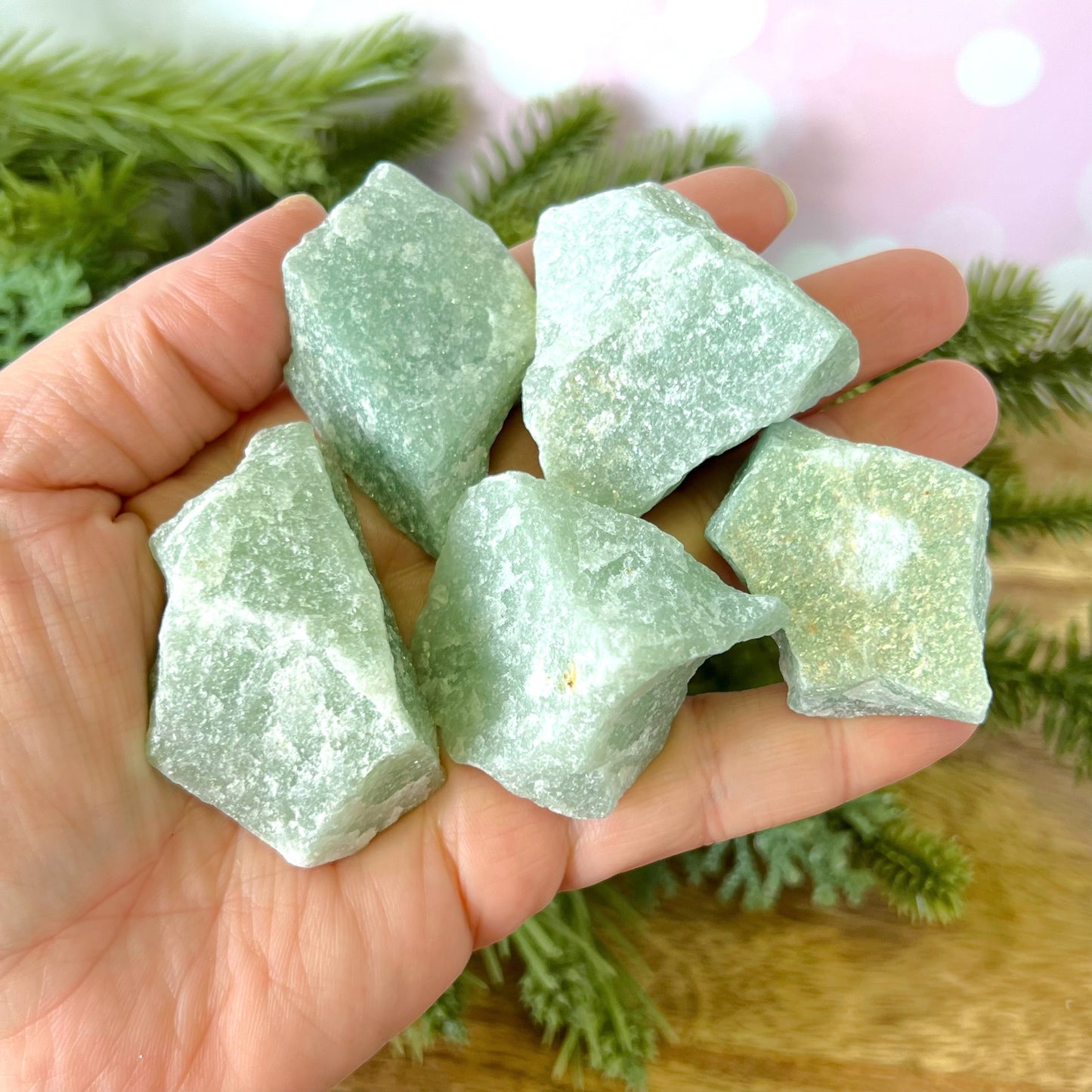 Green Aventurine Raw Stone - Multiple Sizes - You get 1