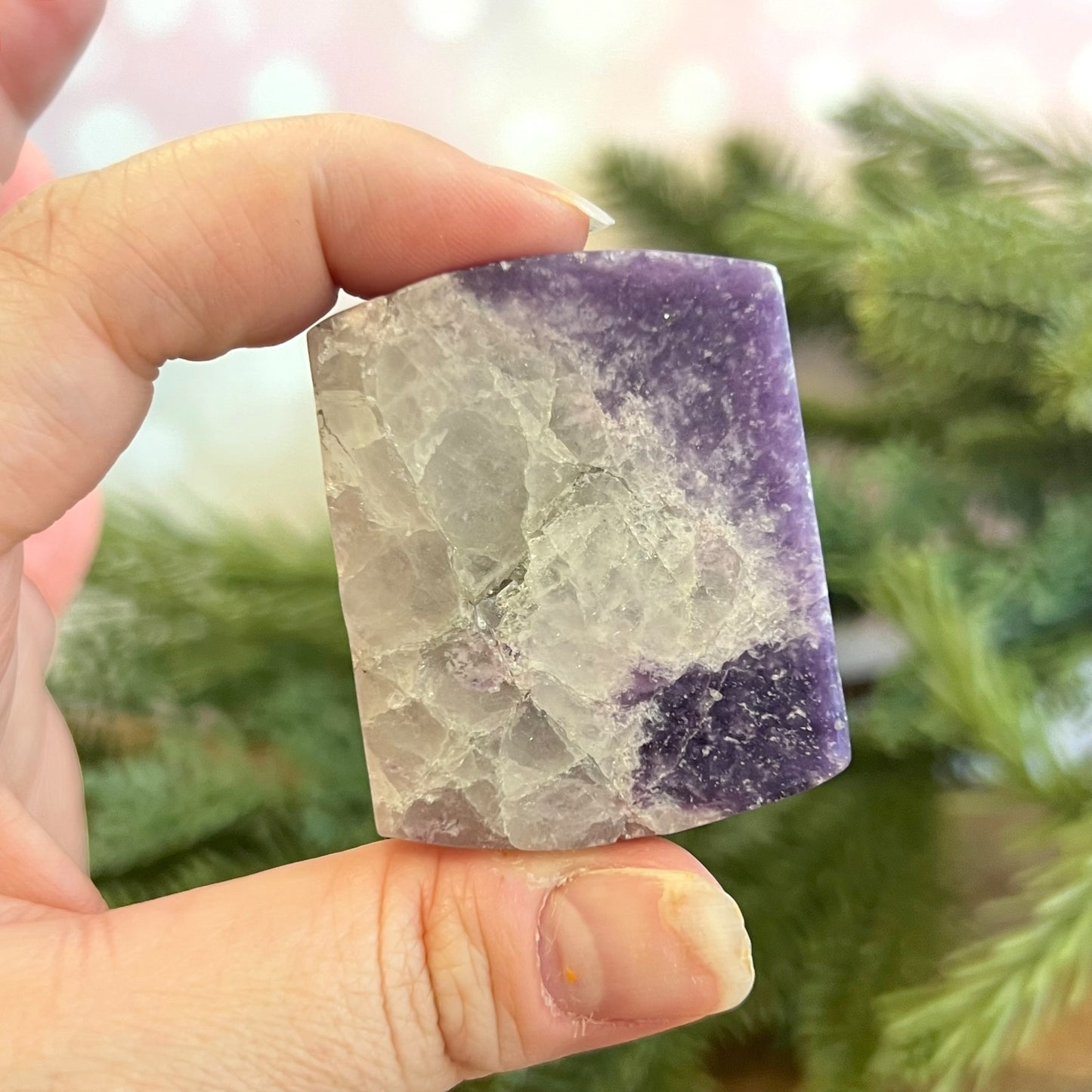 Lepidolite Dragon Carved Crystal Cabochon