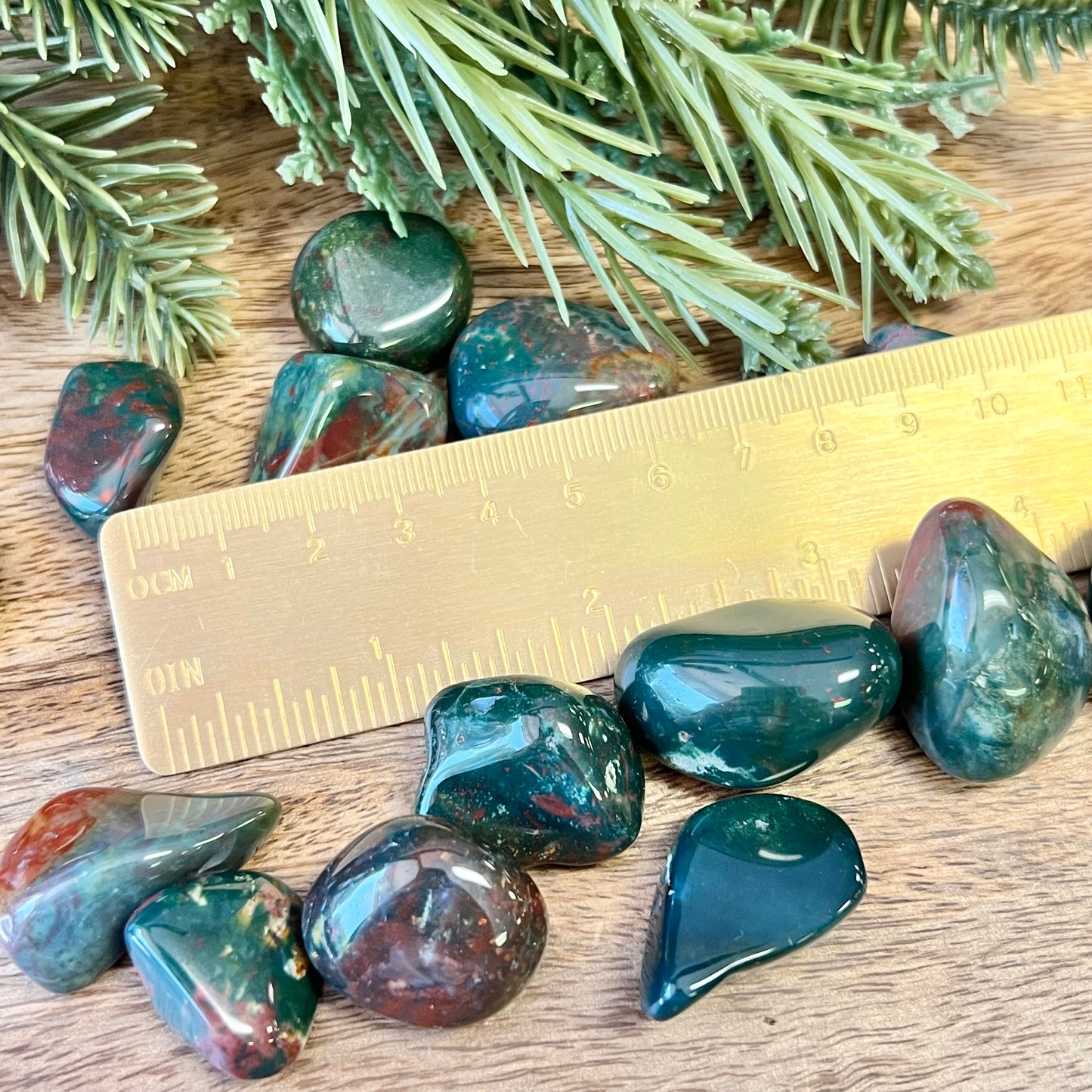 Bloodstone (Heliotrope) Tumbled Crystal