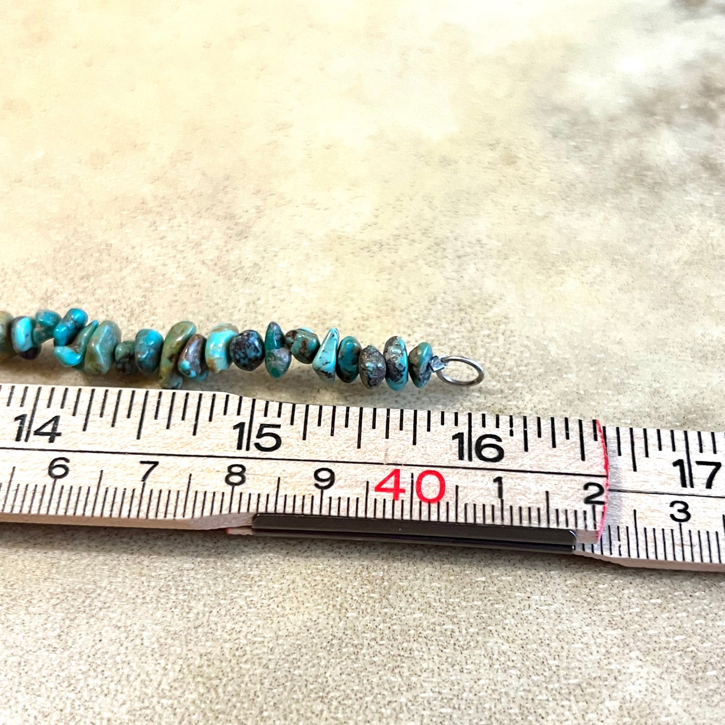 Turquoise Chip & Coral Vintage Beaded Sterling Silver Necklace
