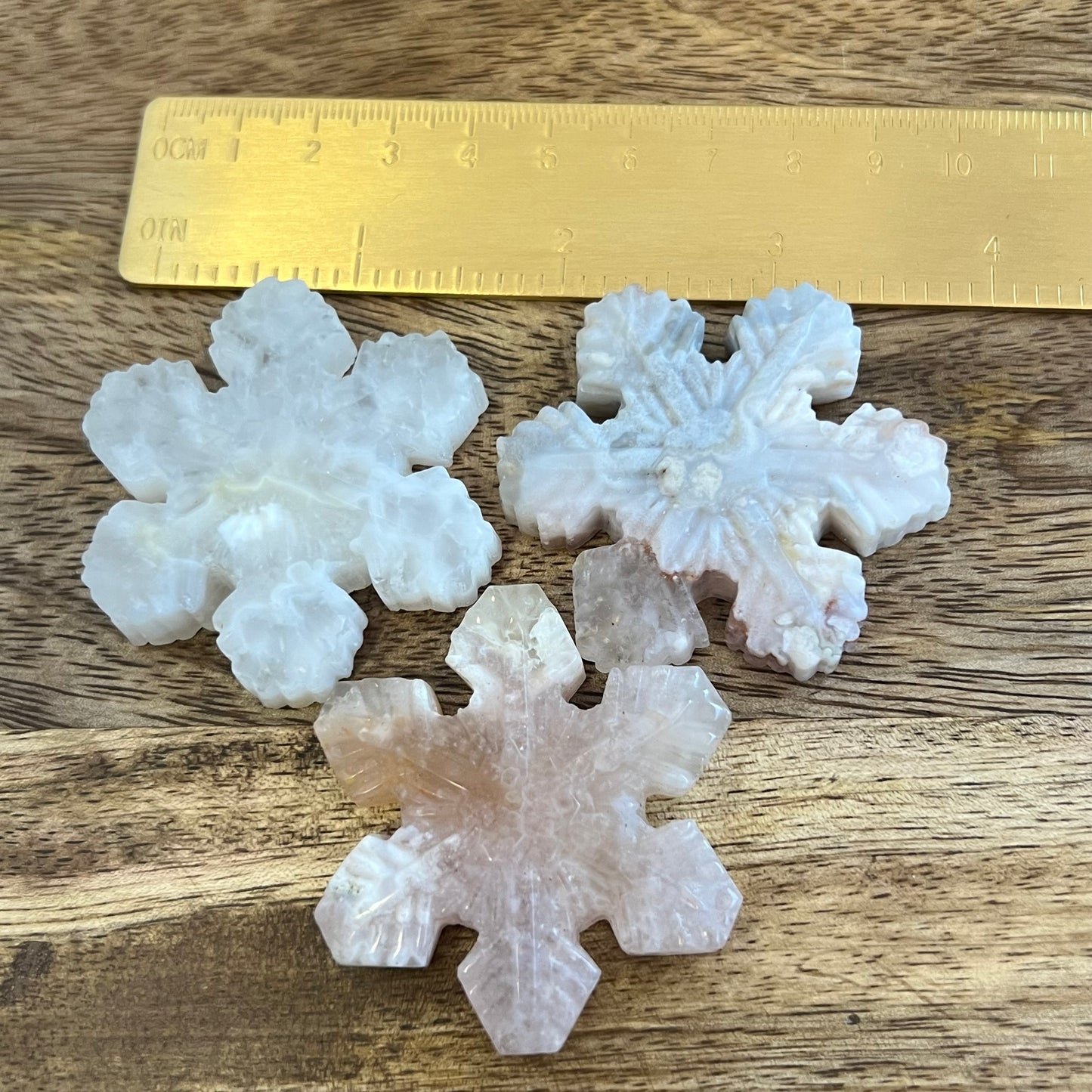 Flower Agate Snowflake Crystal Gemstone Cabochon