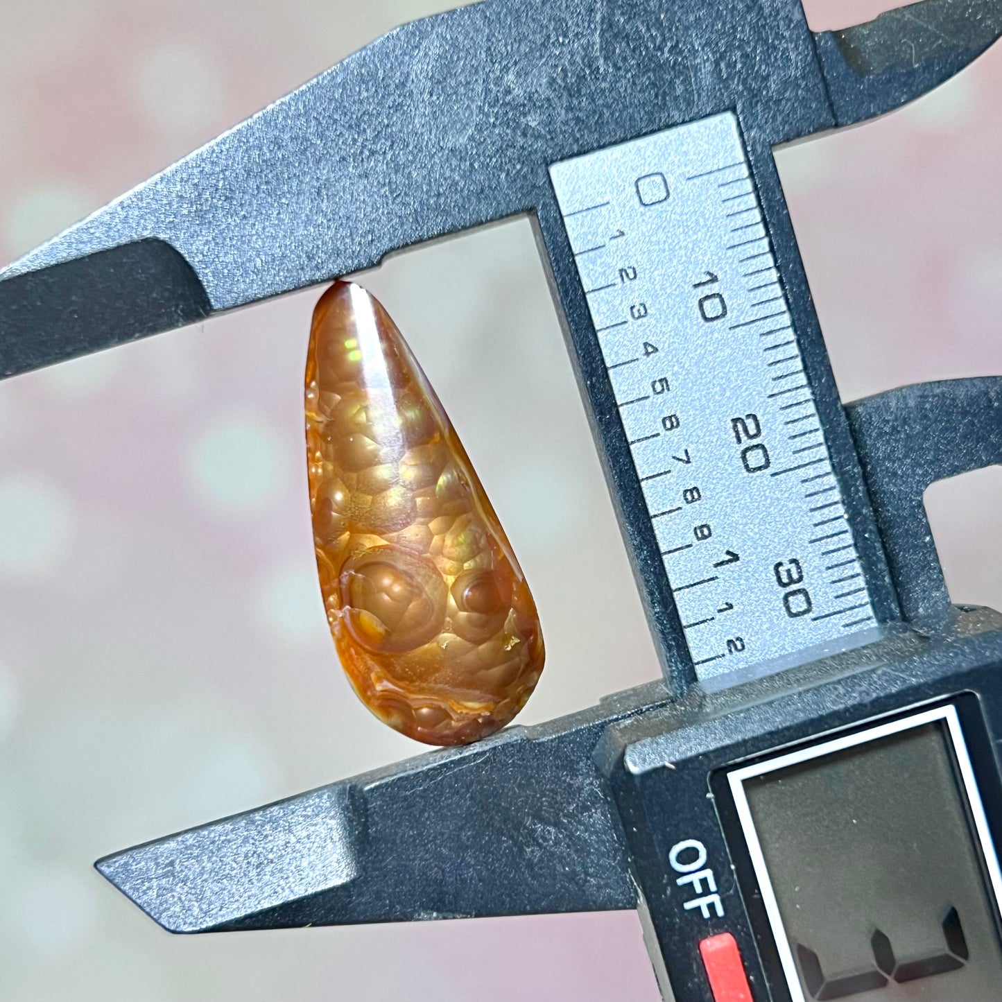 Fire Agate Crystal Cabochon