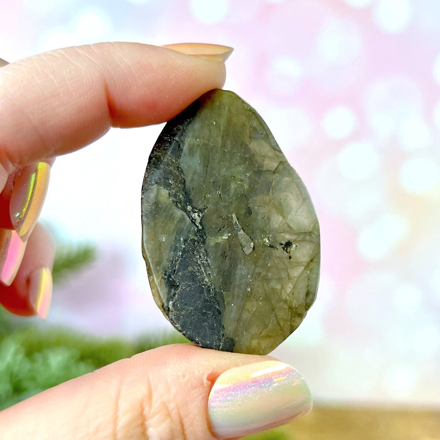 Labradorite Angel Carved Crystal Cabochon