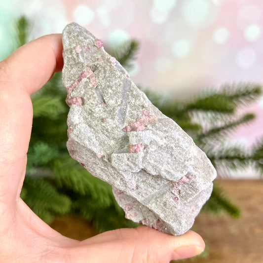 Lepidolite & Pink Tourmaline Crystal Specimen
