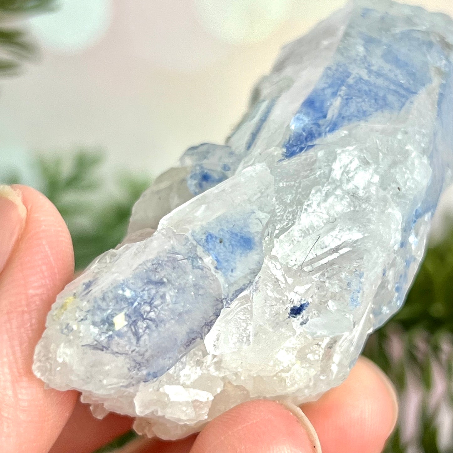 Dumortierite Quartz Crystal Mineral Specimen