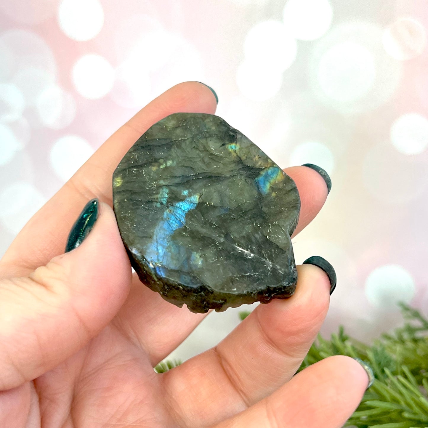 Labradorite Eagle Carved Crystal Cabochon