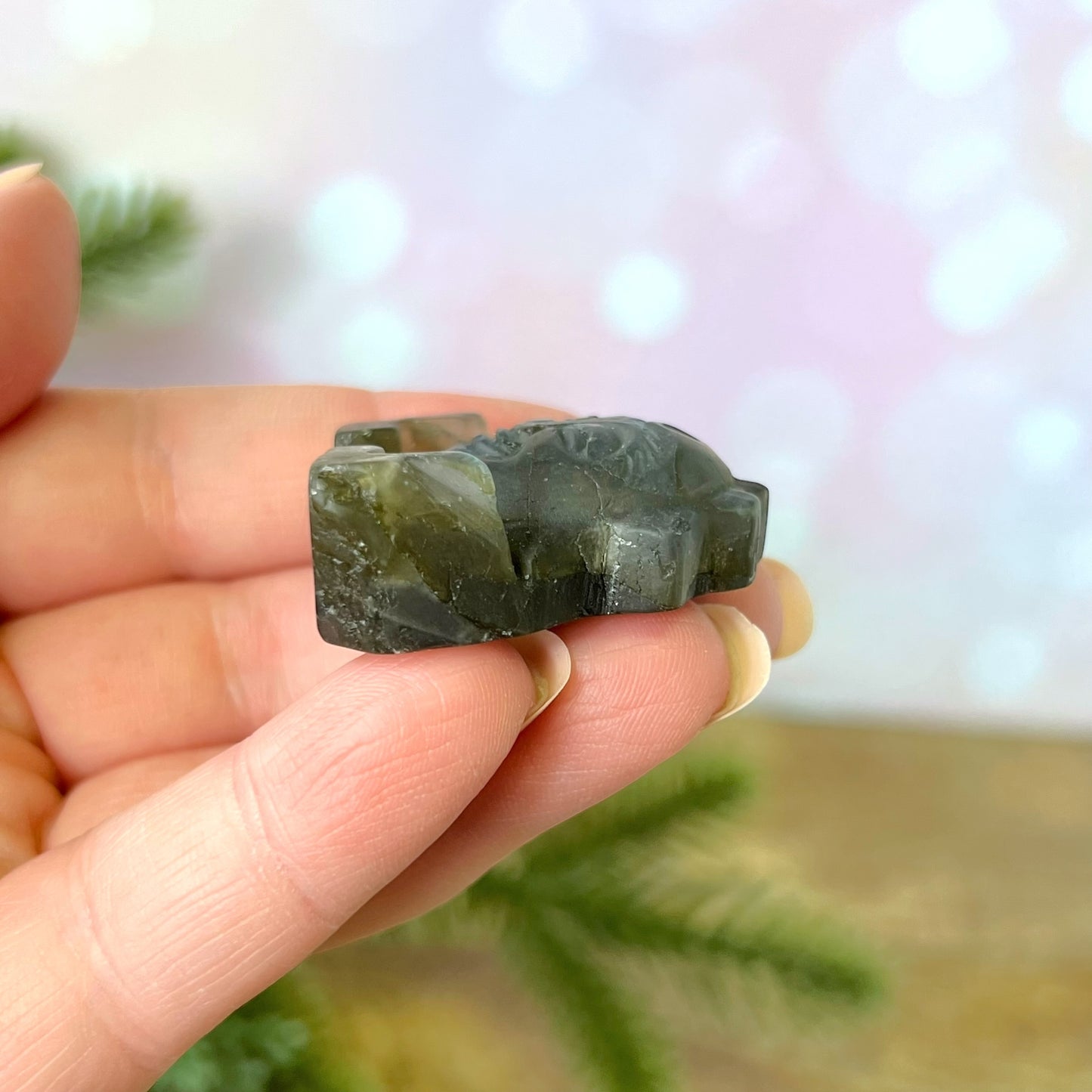 Labradorite Sun Carved Cabochon