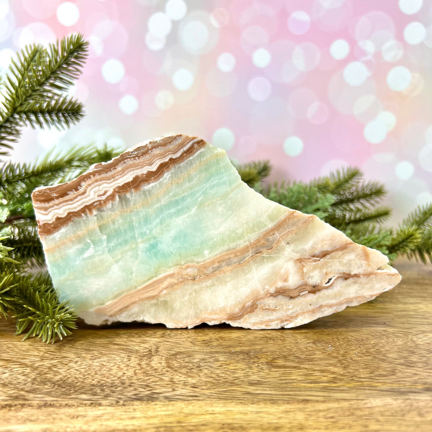 Caribbean Calcite Crystal Polished Slab