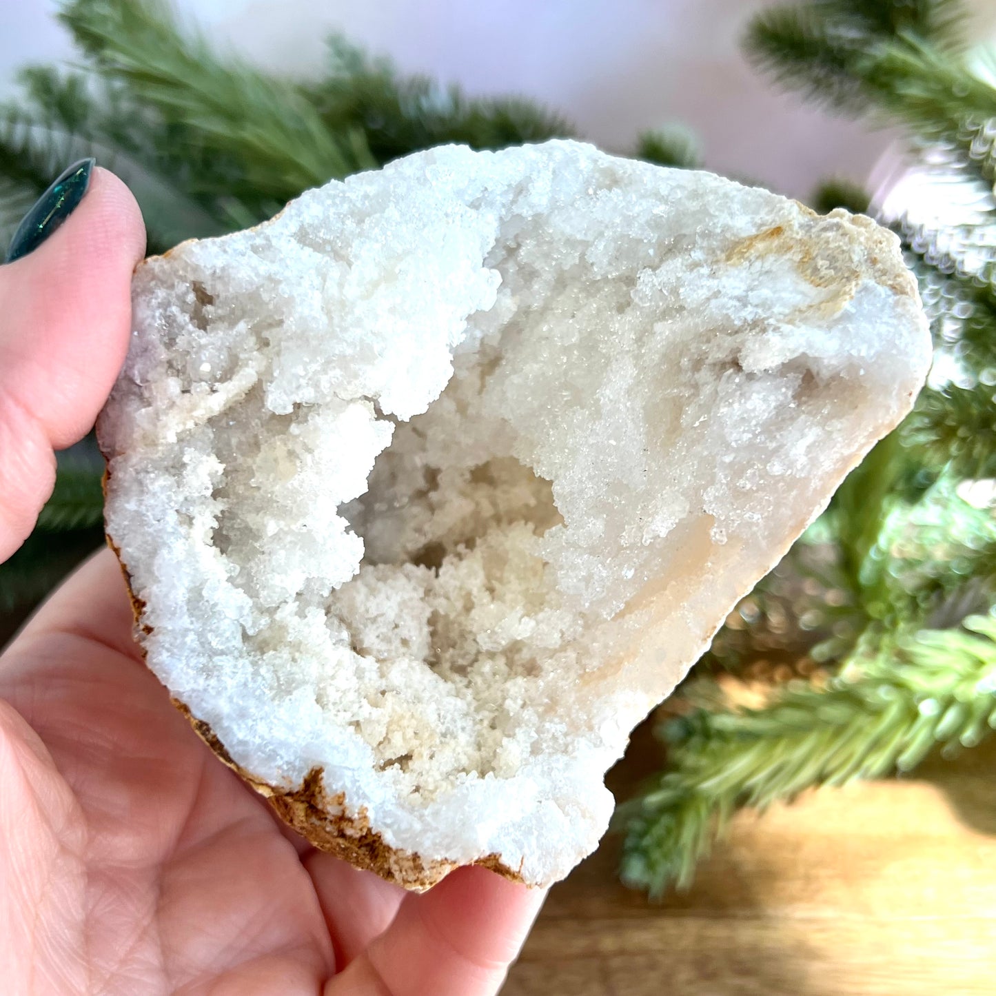 Sugar Geode Quartz Crystal Specimen