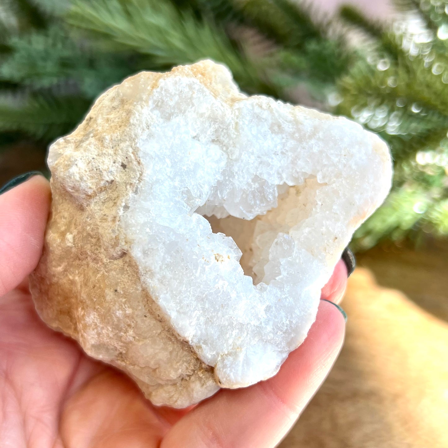 Sugar Geode Quartz Crystal Specimen