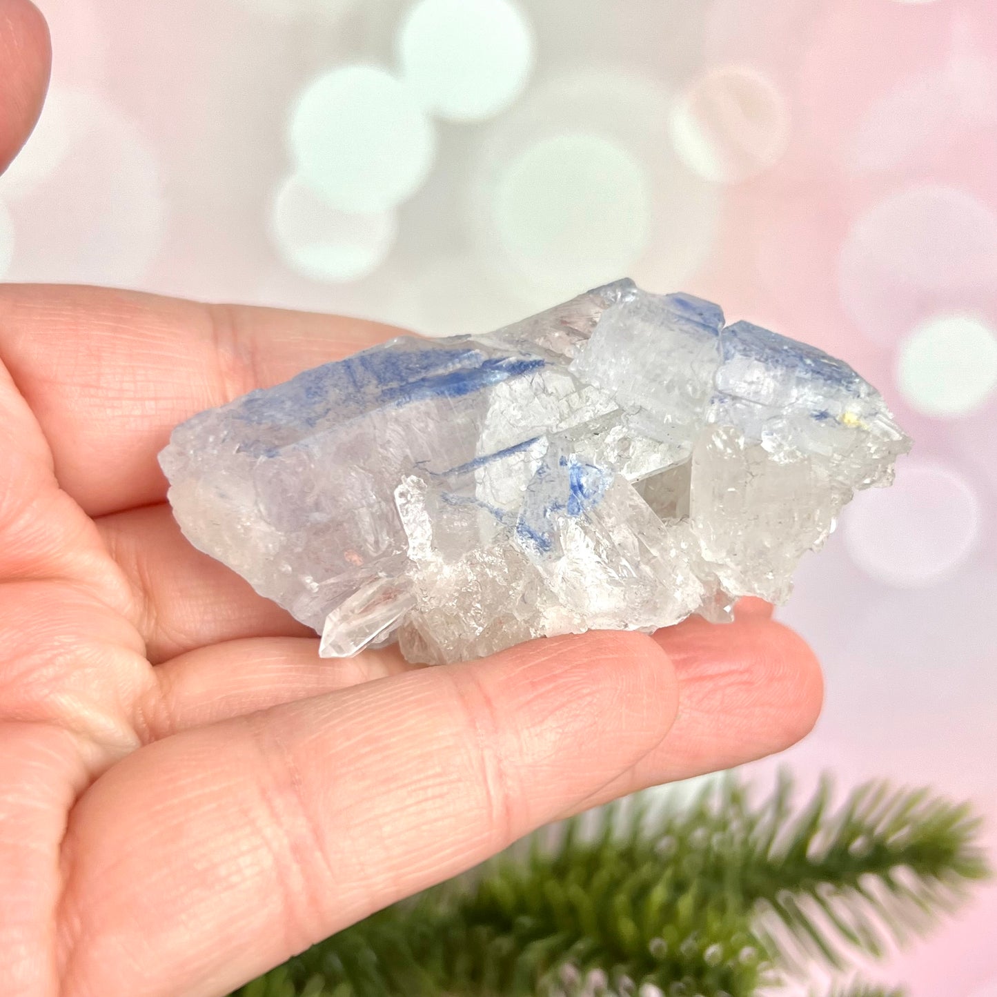 Dumortierite Quartz Crystal Mineral Specimen