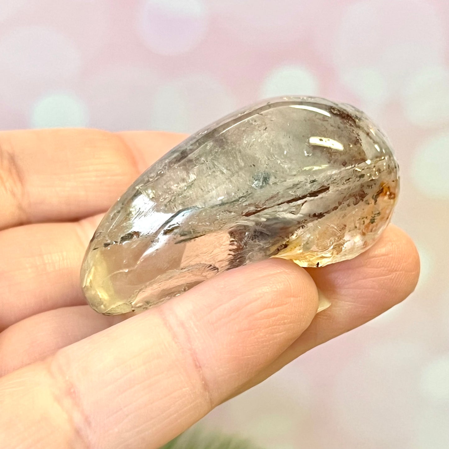 Garden Quartz Lodolite Crystal Lens
