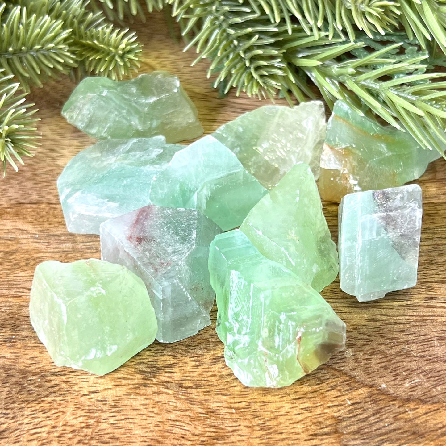 Green Calcite Raw Stone - You get 1