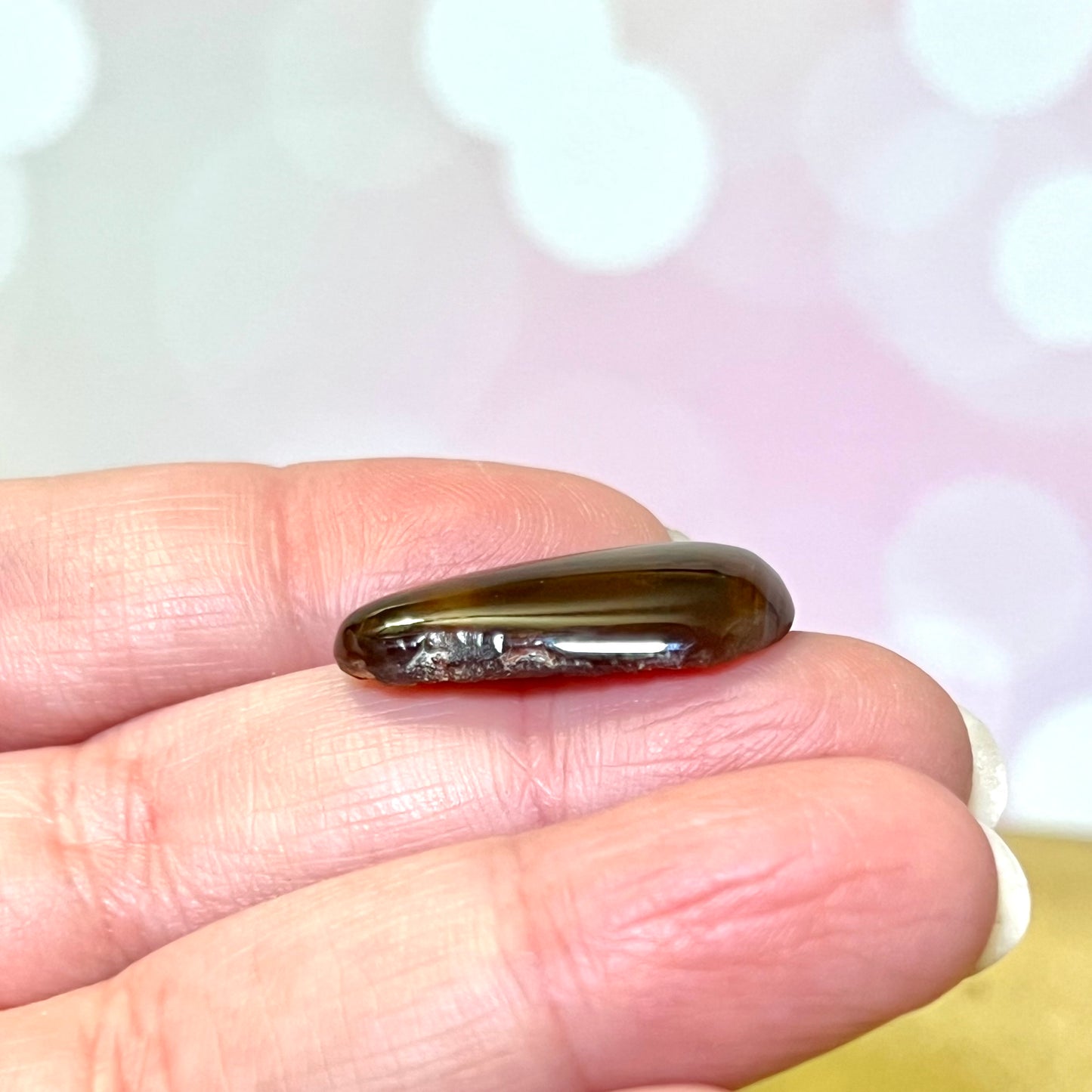 Fire Agate Crystal Cabochon