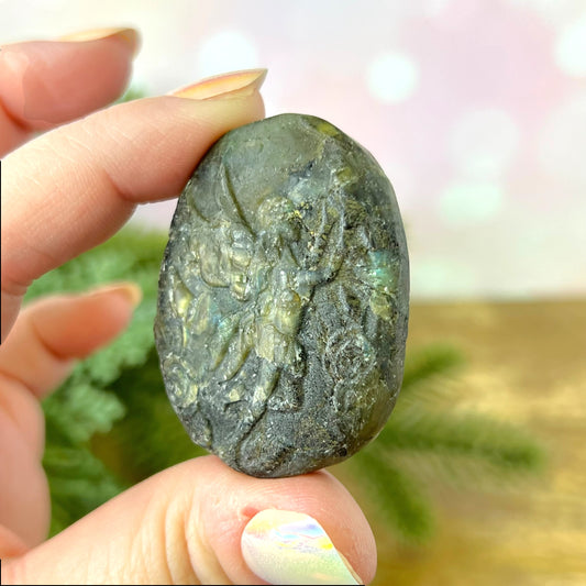 Labradorite Fairy Carved Cabochon