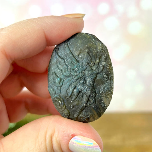 Labradorite Fairy Carved Cabochon