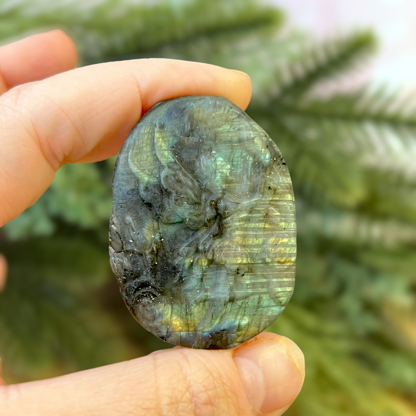 Labradorite Fairy Carved Crystal Cabochon