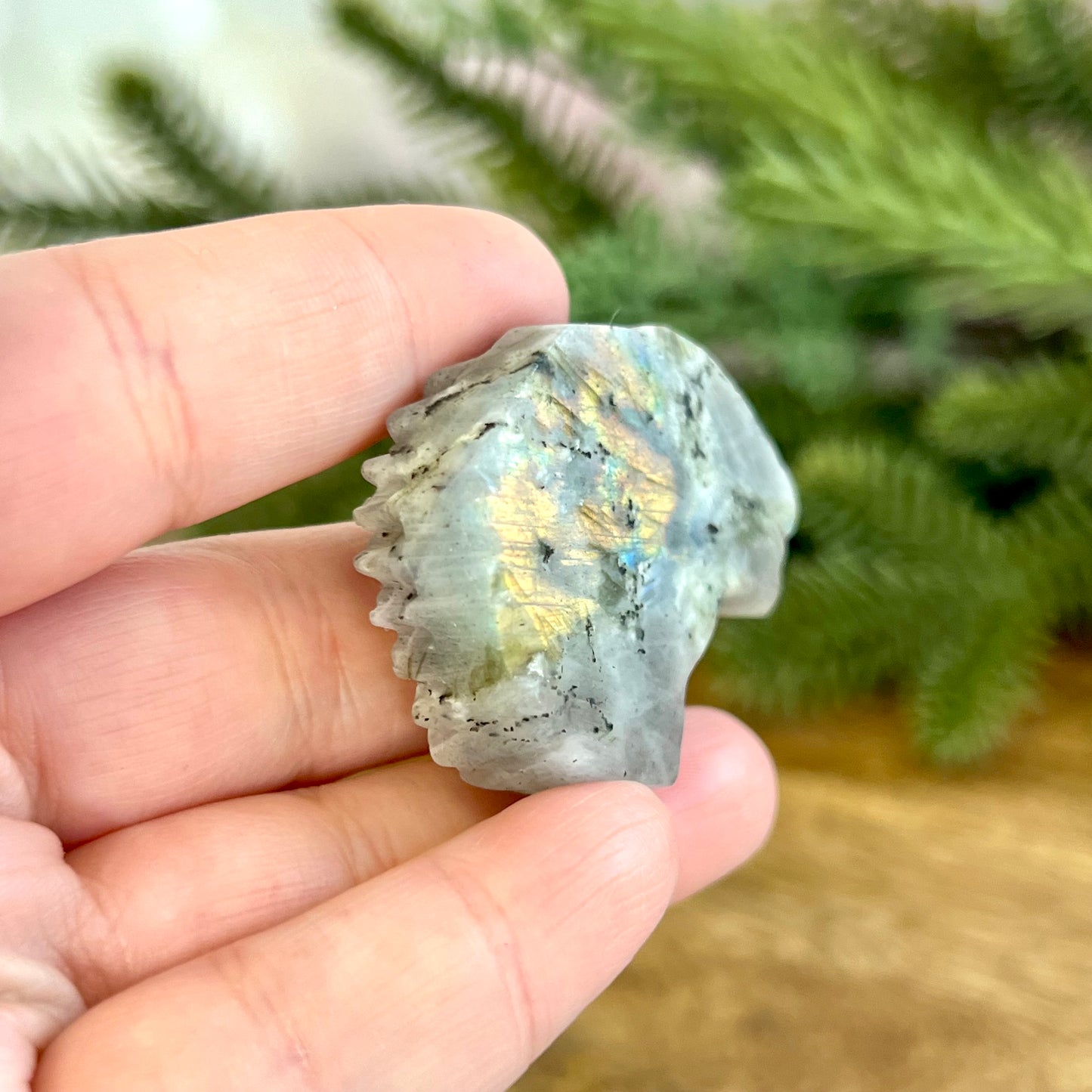 Eagle Labradorite Crystal Carved Cabochon