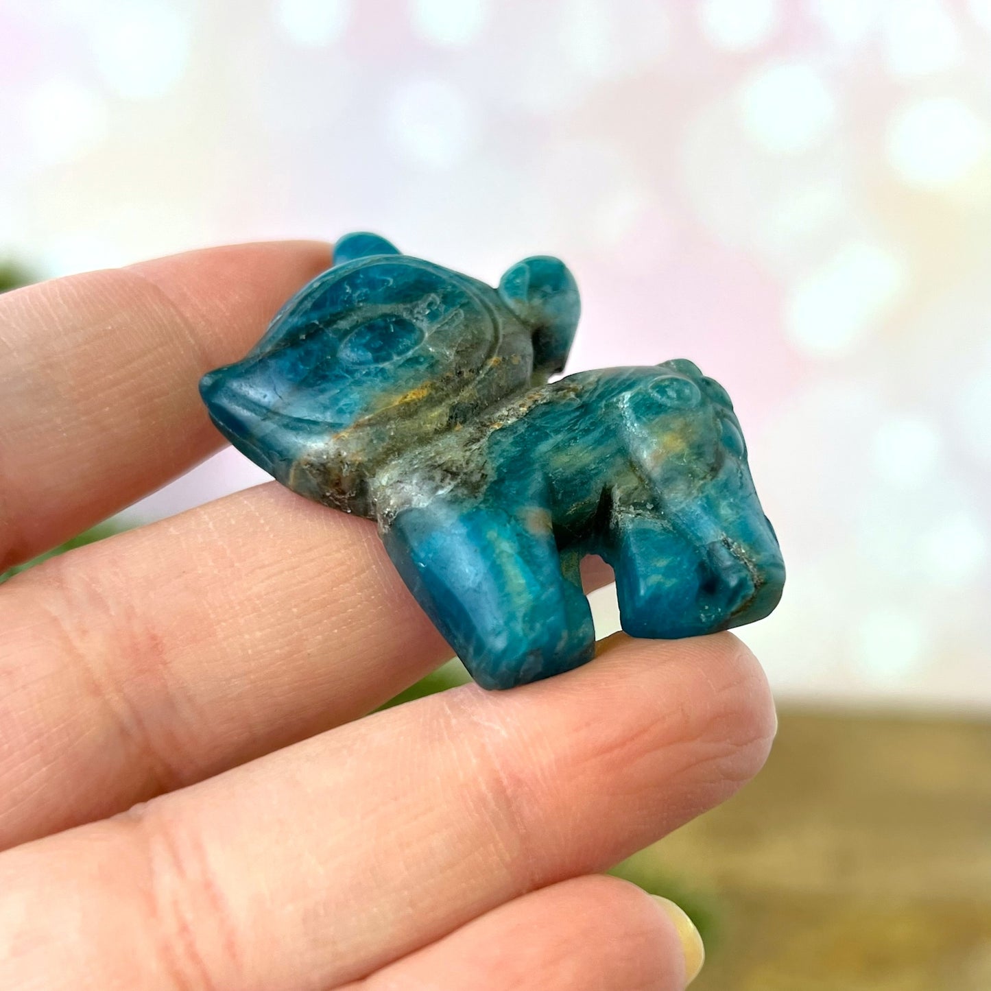 Apatite Deer Carved Crystal Cabochon