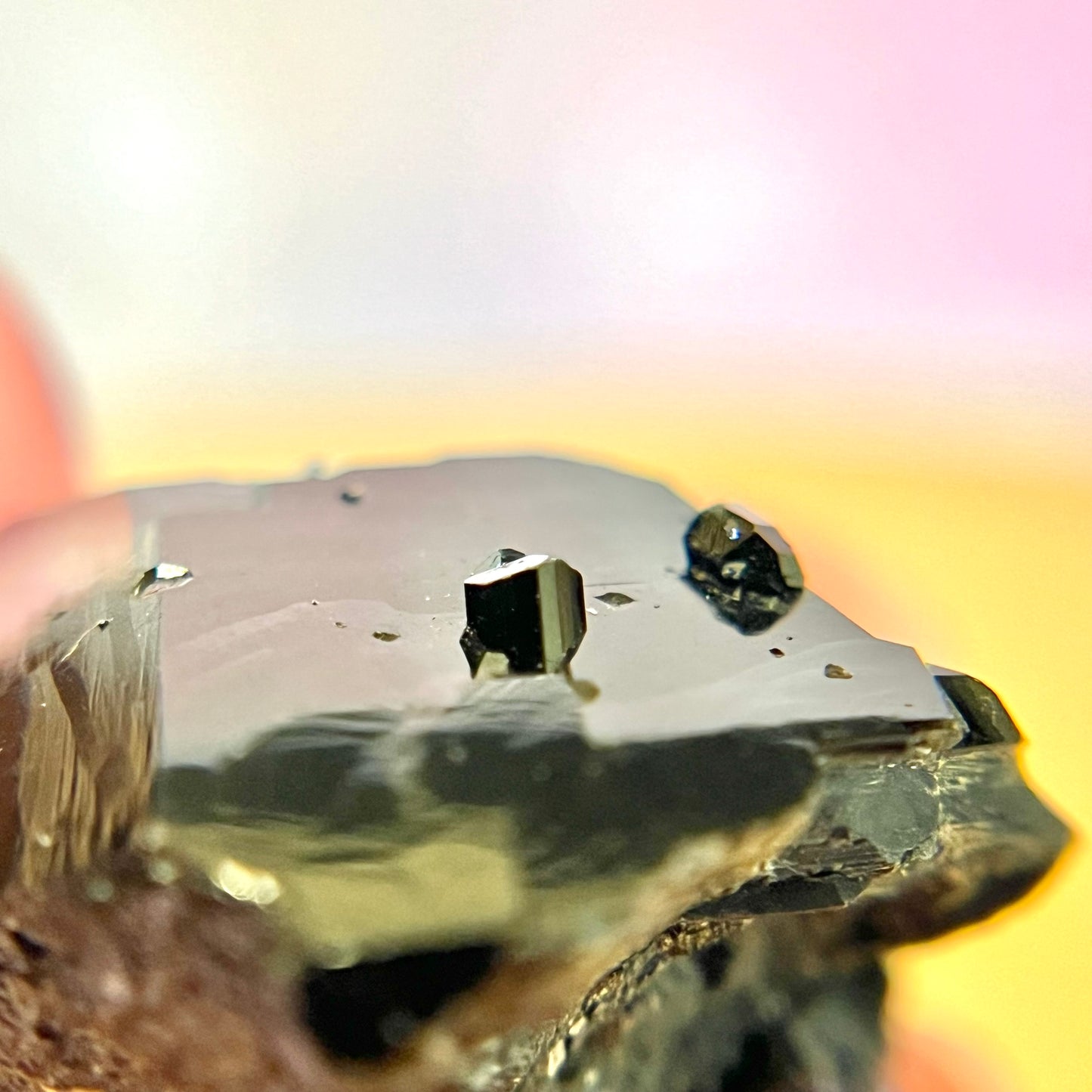Black Tourmaline Tabular Specimen Point