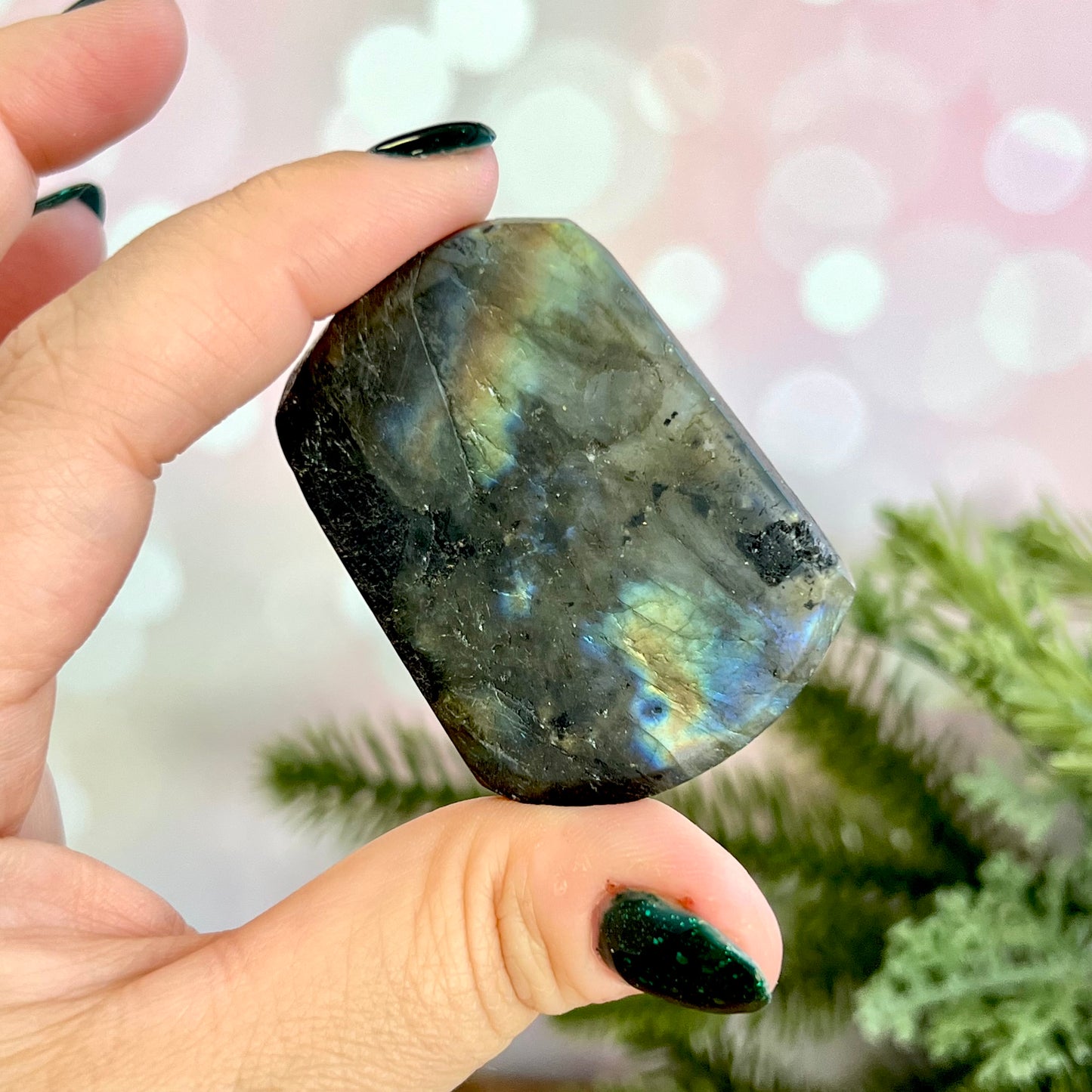 Labradorite Crystal Tiger Carved Gemstone Cabochon