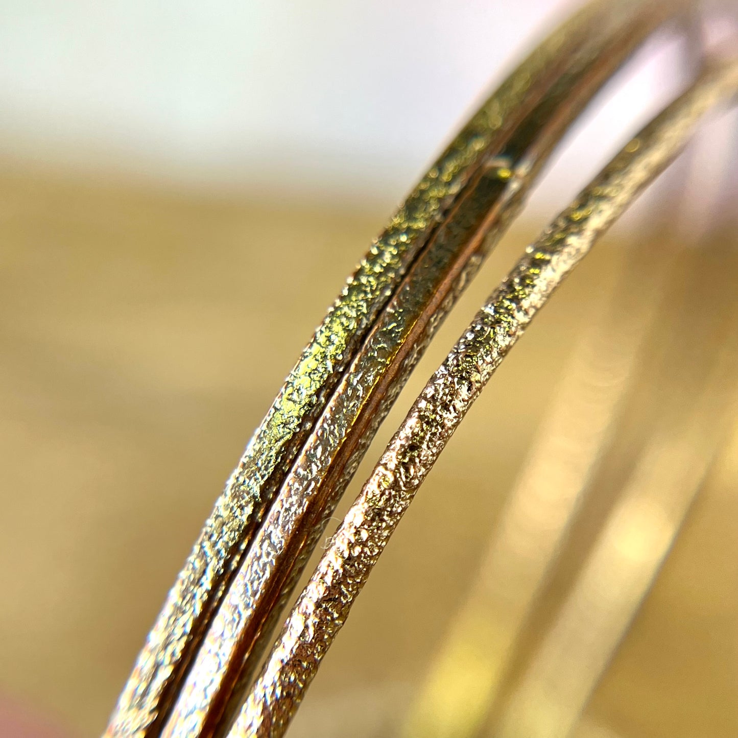 Vintage Mixed Metal Sparkly Bracelet Stack with 13 Bangles