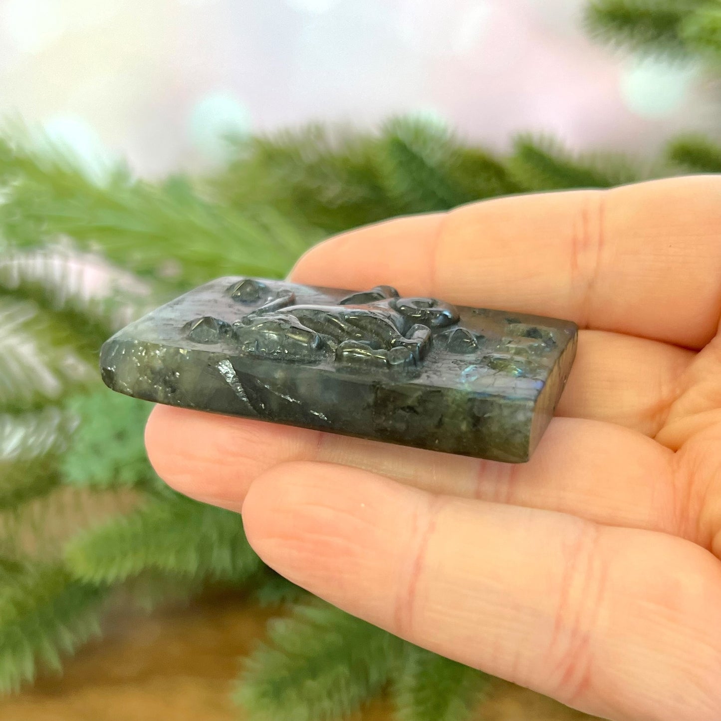 Labradorite Capricorn Carved Cabochon