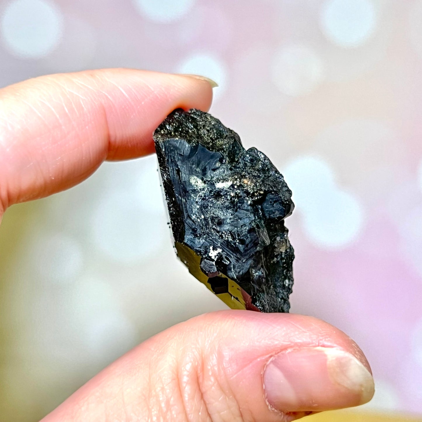 Black Tourmaline Tabular Specimen Point