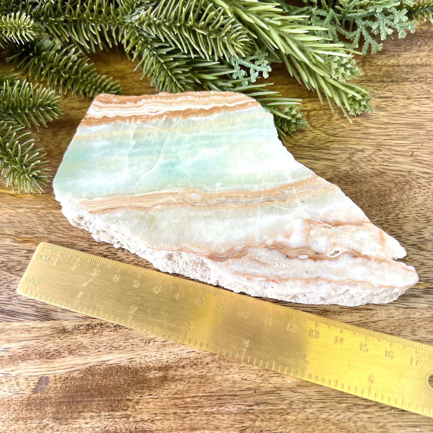 Caribbean Calcite Crystal Polished Slab