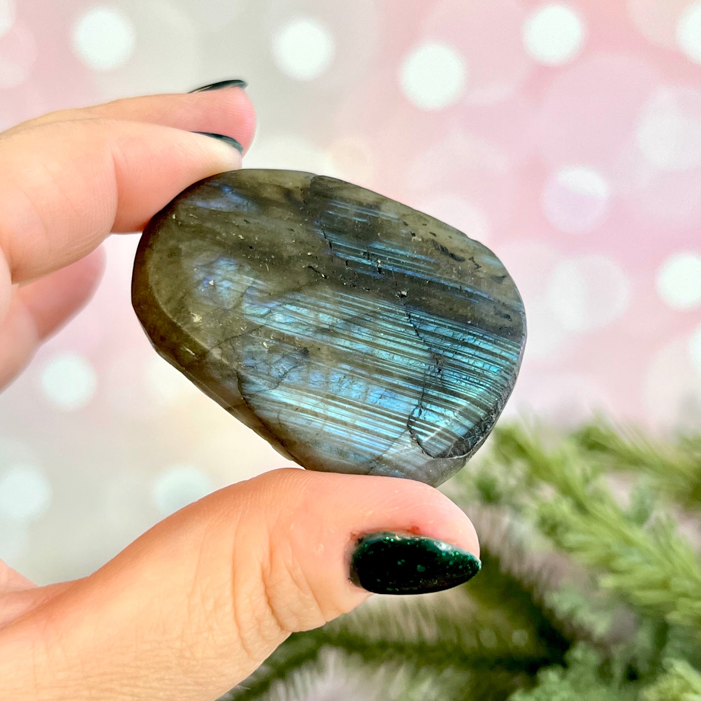 Labradorite Crystal Tiger Carved Stone Cabochon