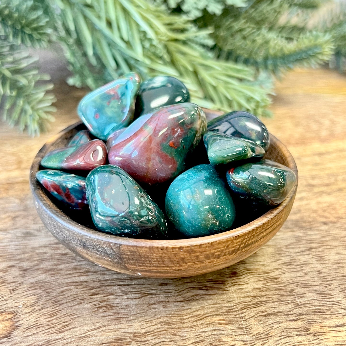 Bloodstone (Heliotrope) Tumbled Crystal