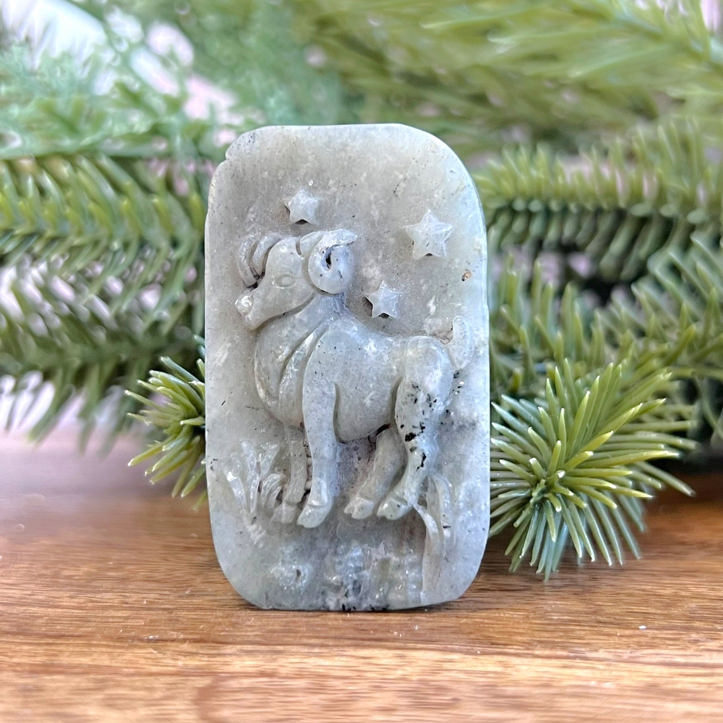 Labradorite Aries Carved Cabochon