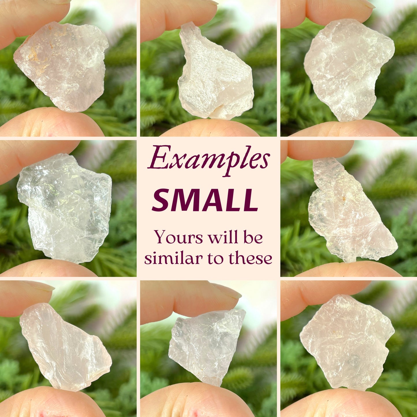 Rose Quartz Raw Stone - Multiple Sizes - You get 1