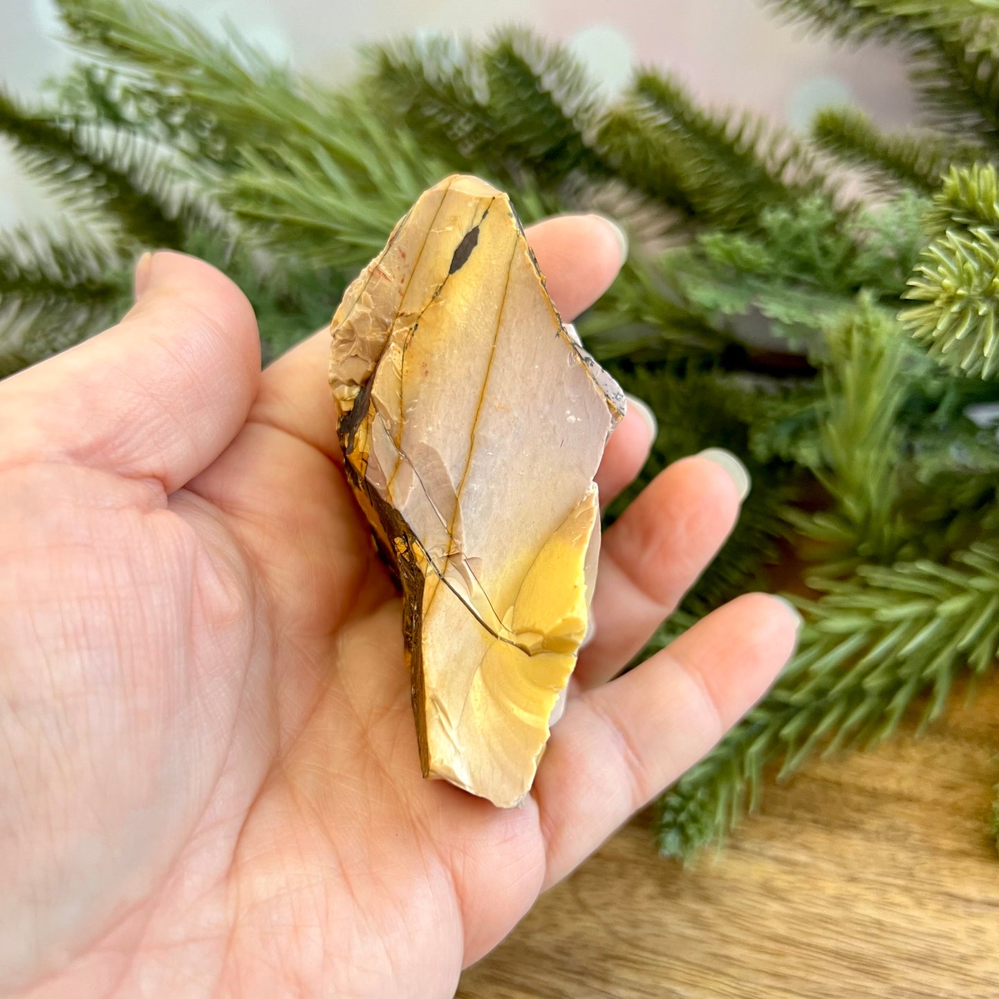 Mookaite Raw Crystal with Dendritic Inclusions
