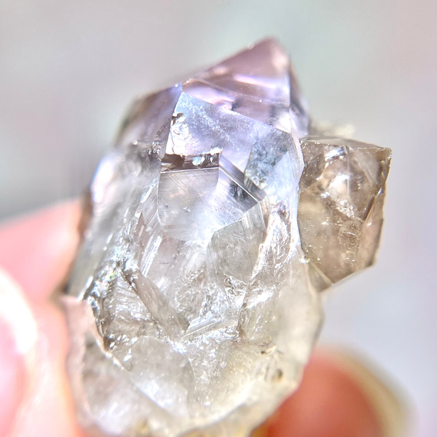 Amethyst and Clear Quartz Natural Mineral Specimen